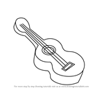 How to Draw Guitar for Kids