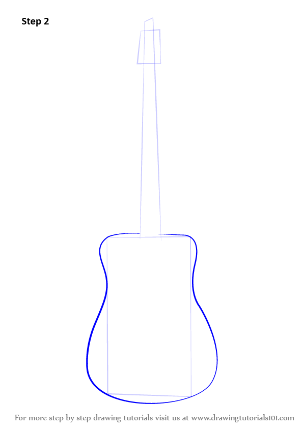 guitar outline drawing