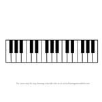 How to Draw Piano Keys