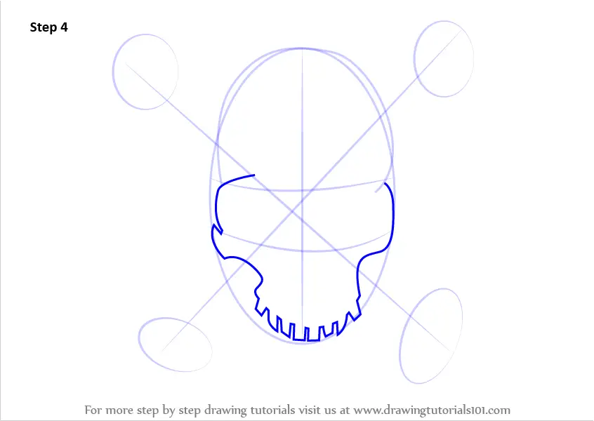 How To Draw A Pirate Skull (Skulls) Step By Step | DrawingTutorials101.com