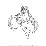 How to Draw Hatsune Miku from Vocaloid