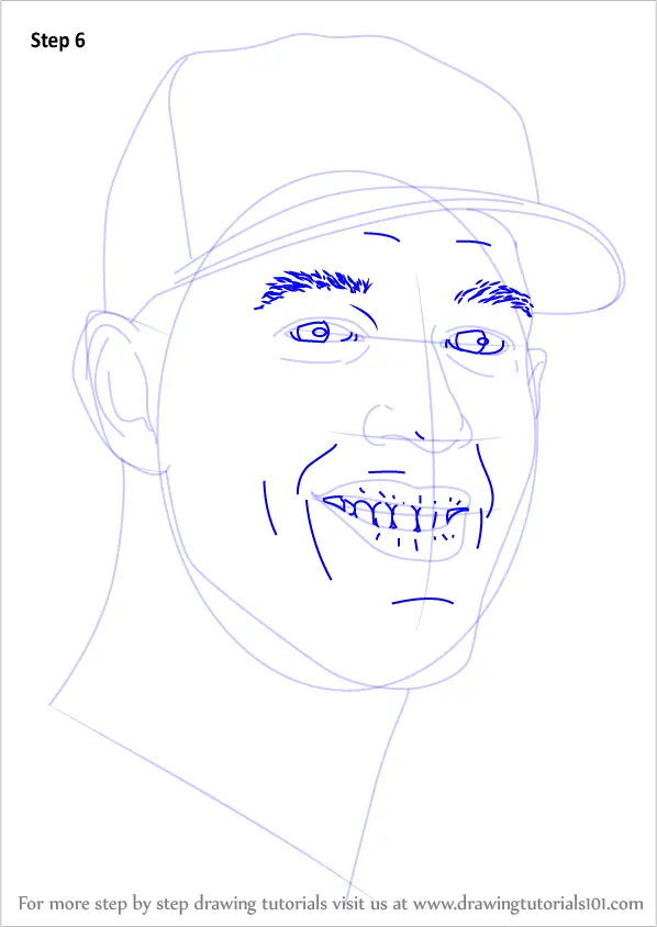 Learn How to Draw Clayton Kershaw (Baseball Players) Step by Step