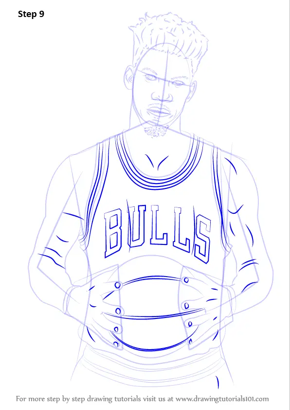 How to Draw Jimmy Butler (Basketball Players) Step by Step