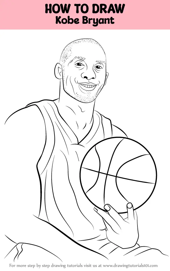 How to Draw Kobe Bryant (Basketball Players) Step by Step ...