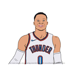 How to Draw Russell Westbrook
