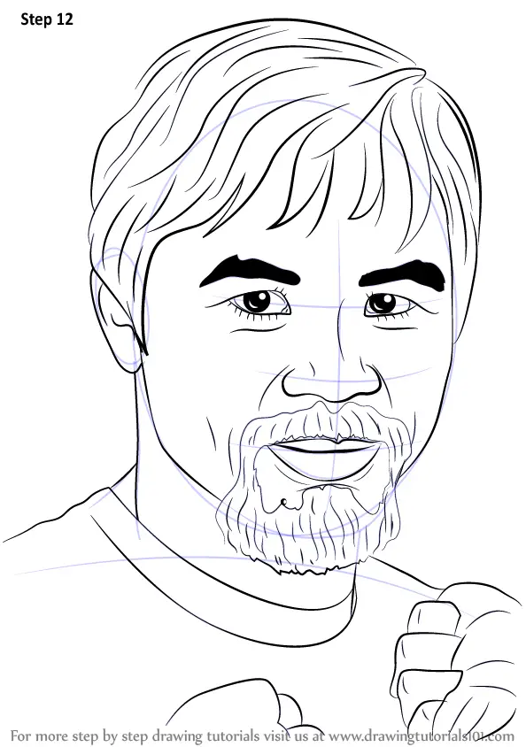 Learn How to Draw Manny Pacquiao (Boxers) Step by Step : Drawing Tutorials