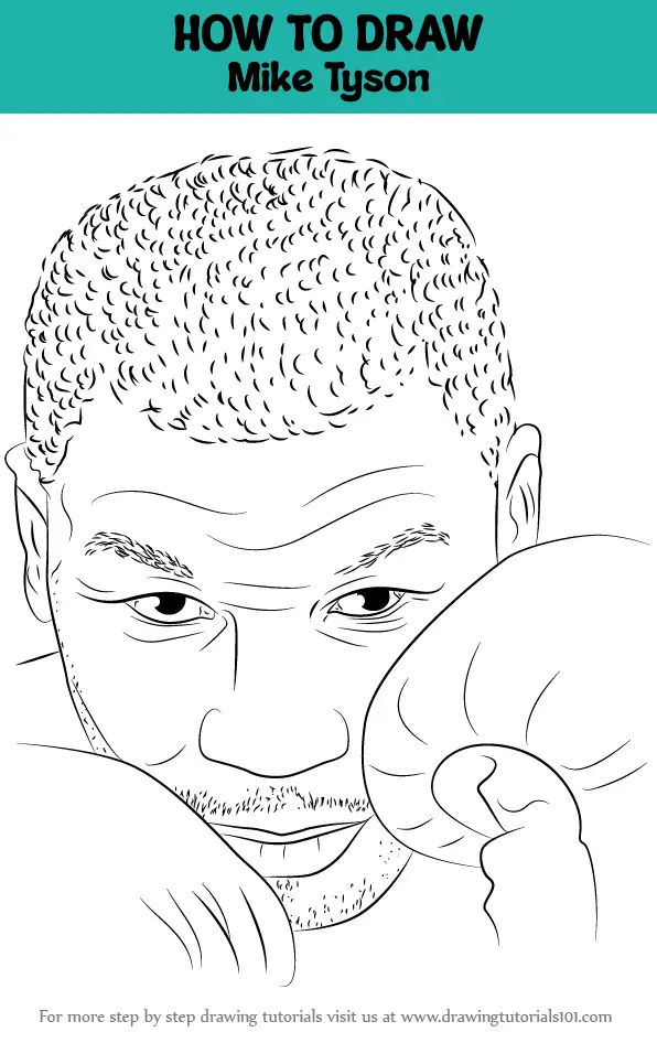 How to Draw Mike Tyson (Boxers) Step by Step