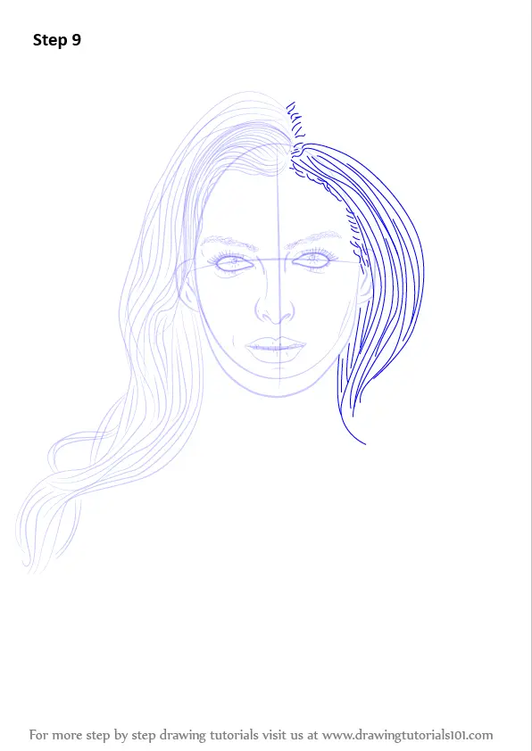 HD wallpaper pencil sketch of woman double exposure model Anne Hathaway   Wallpaper Flare