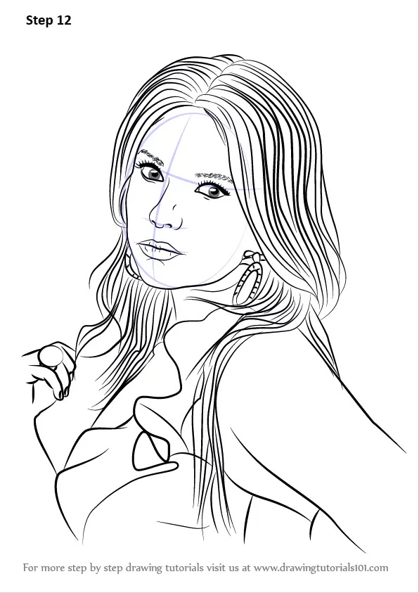 How to Draw Ashley Benson (Celebrities) Step by Step ...