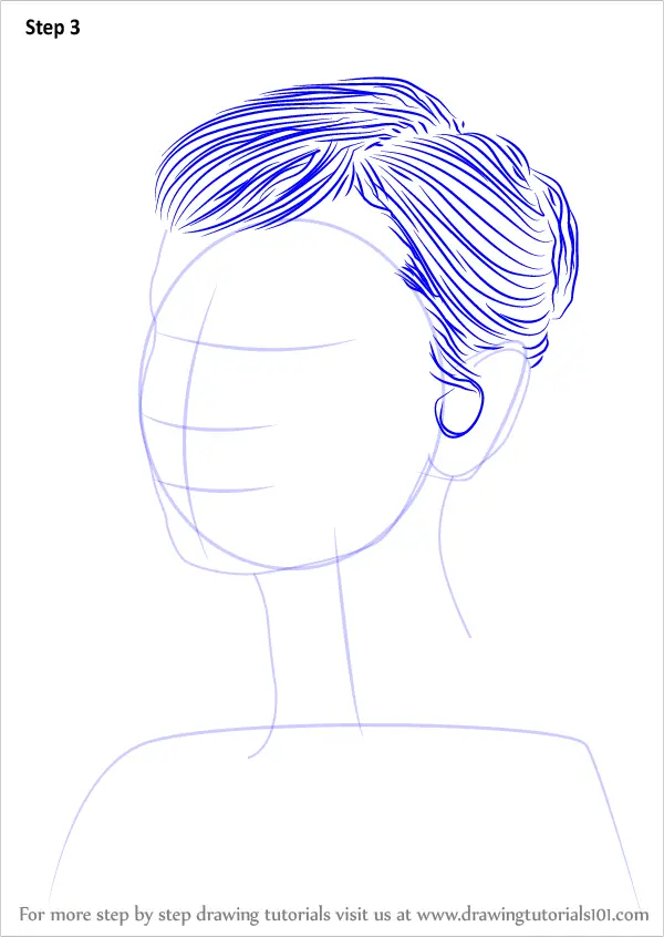 Learn How to Draw Audrey Hepburn (Celebrities) Step by Step : Drawing  Tutorials