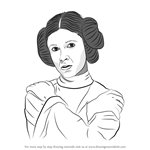 How to Draw Carrie Fisher