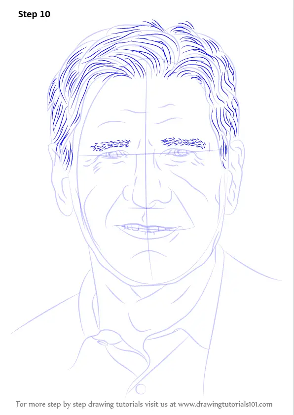 How To Draw Harrison Ford (celebrities) Step By Step 