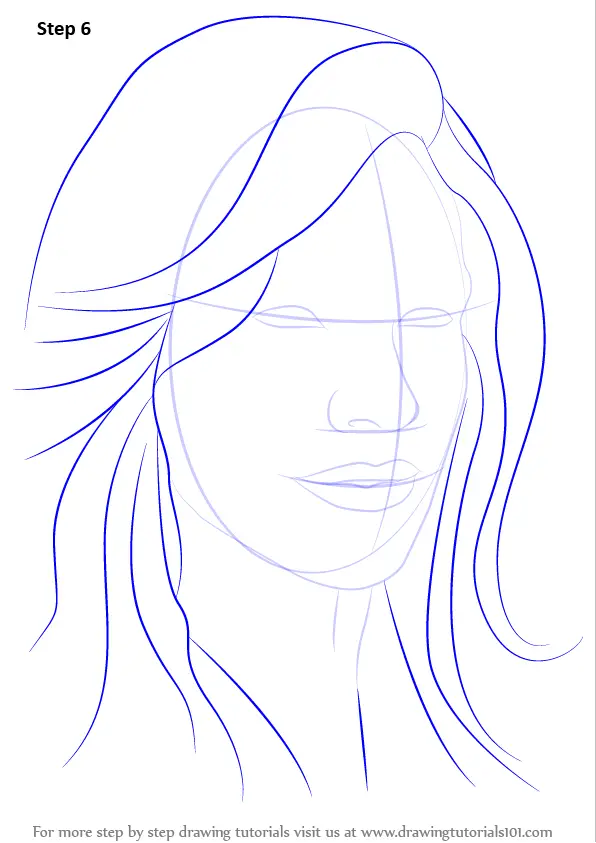 How to Draw Hilary Swank (Celebrities) Step by Step ...