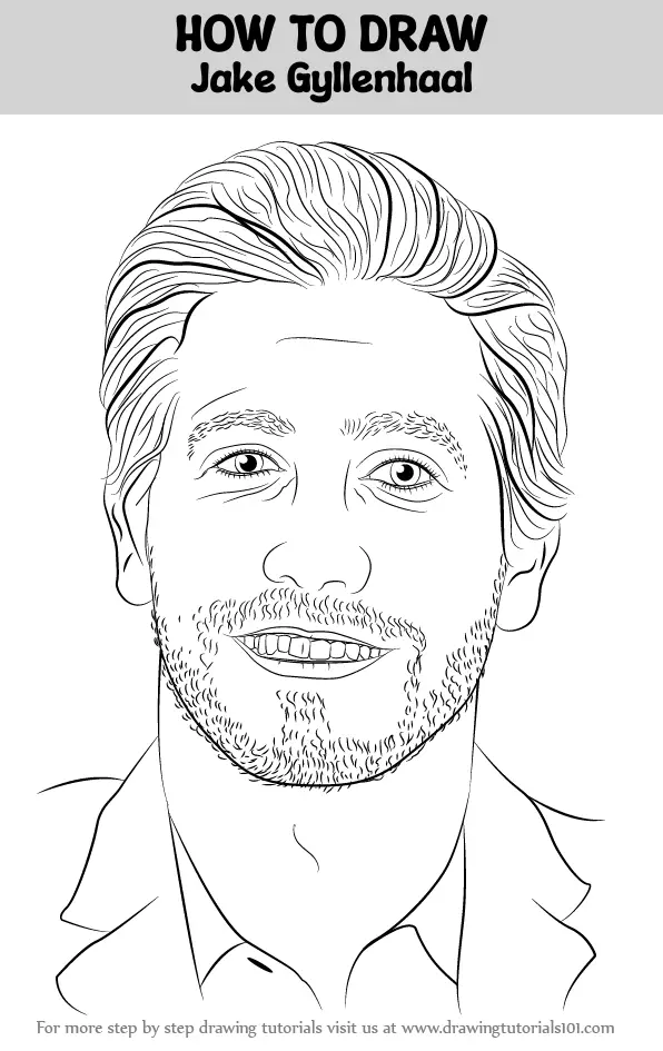 How to Draw Jake Gyllenhaal (Celebrities) Step by Step ...