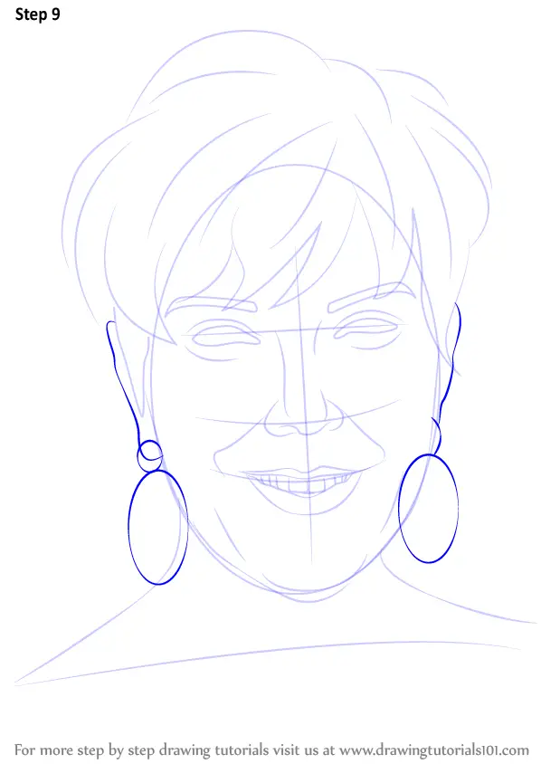 How to Draw Kris Jenner (Celebrities) Step by Step ...