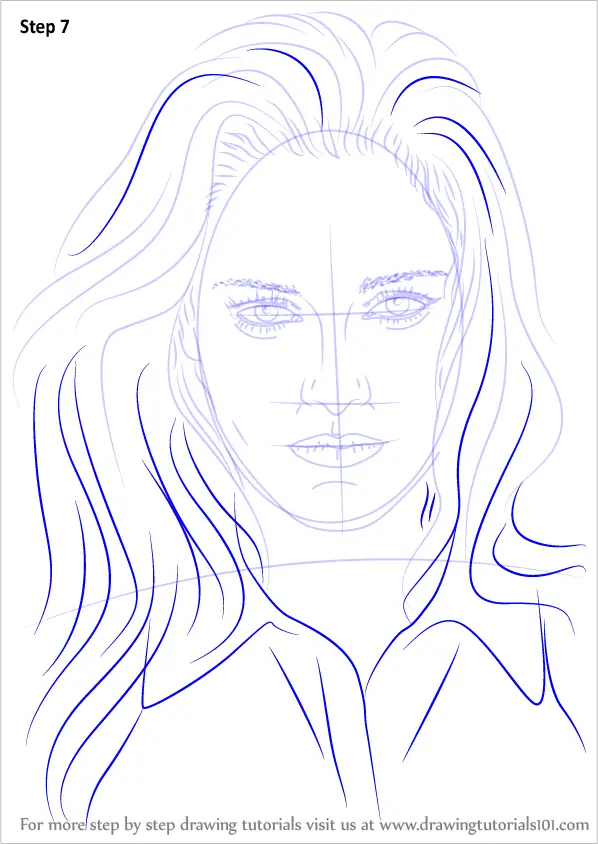 How to Draw Kristen Stewart (Celebrities) Step by Step ...