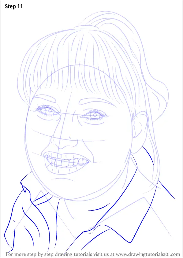 Step by Step How to Draw Rebel Wilson