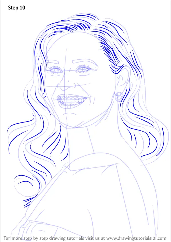 How to Draw Reese Witherspoon (Celebrities) Step by Step