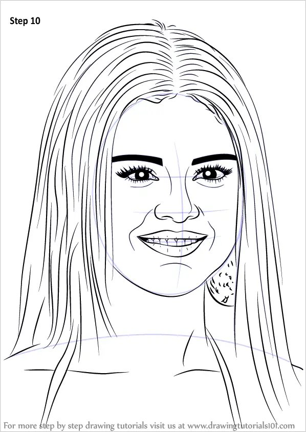 Classic Pencil Sketch Of Selena Gomez  DesiPainterscom