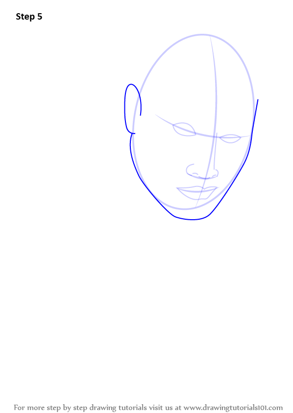 Step by Step How to Draw Dwayne Johnson aka The Rock