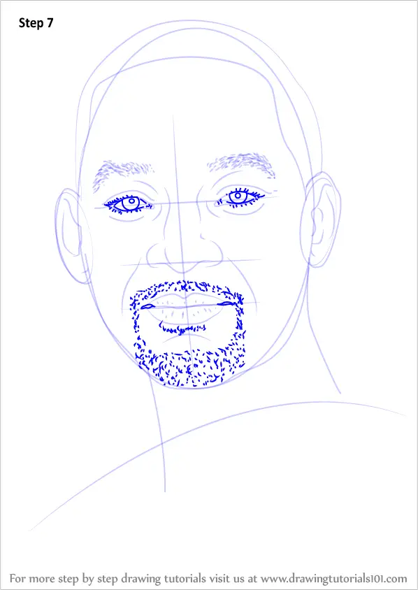 Learn How to Draw Will Smith Celebrities Step by Step