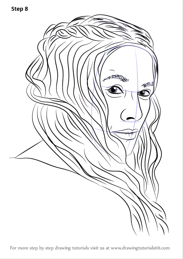 How to Draw Cersei Lannister (Characters) Step by Step ...