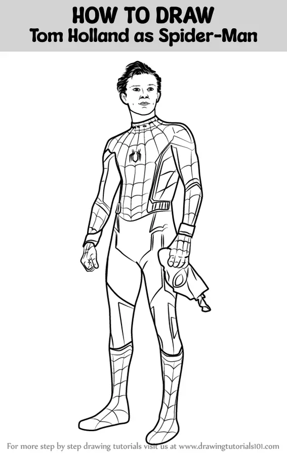 Tom Holland Drawing (Spiderman) | Disney Amino