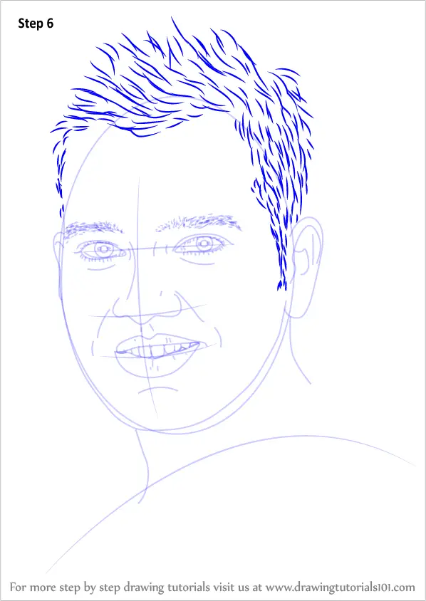 How to Draw Rohit Sharma (Cricketers) Step by Step ...