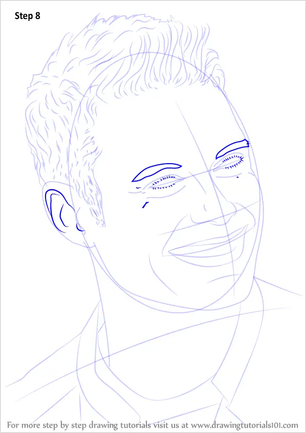 How to Draw Ryan Seacrest (Entertainers) Step by Step ...