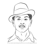 How to Draw Bhagat Singh