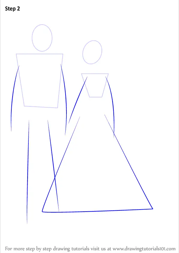 Premium Vector | Dancing wedding couple, bride and groom sketch invitation  vector illustration background