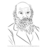 How to Draw Charles Darwin