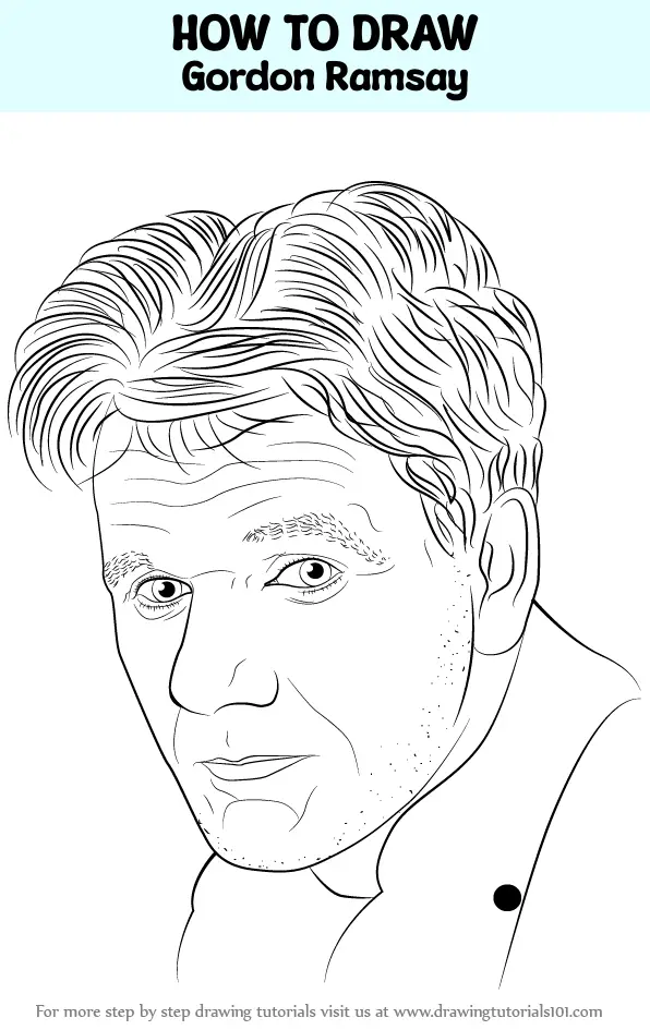 How to Draw Gordon Ramsay (Famous People) Step by Step ...