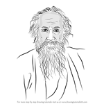 How to Draw Rabindranath Tagore