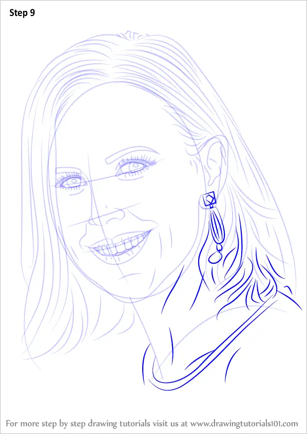 Learn How to Draw Tory Burch Famous People Step by Step 