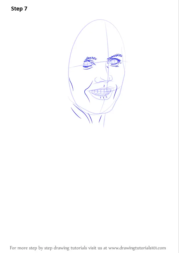 How to Draw Heidi Klum (Female Models) Step by Step ...