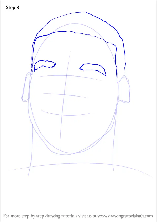 How to Draw Cam Newton (Footballers) Step by Step | DrawingTutorials101.com