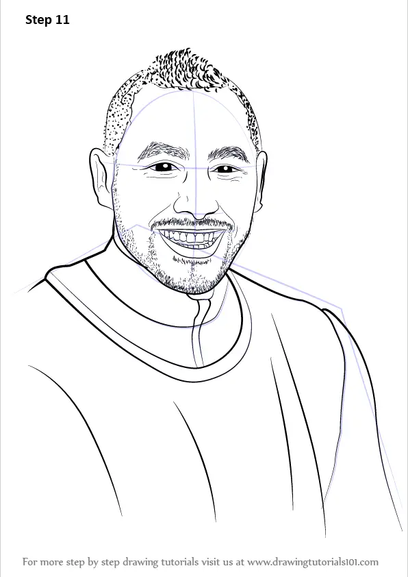 Learn How to Draw Dimitri Payet (Footballers) Step by Step : Drawing