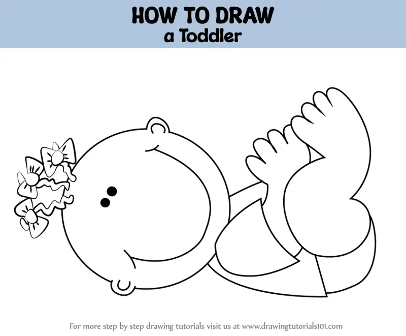 Drawing kid tutorial. stock vector. Illustration of cartoon - 89866298