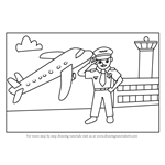 How to Draw a Cartoon Pilot