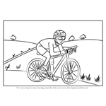 How to Draw a Cyclist Scene
