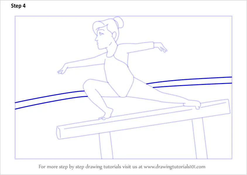 How To Draw A Gymnastic Girl (Other Occupations) Step By Step ...