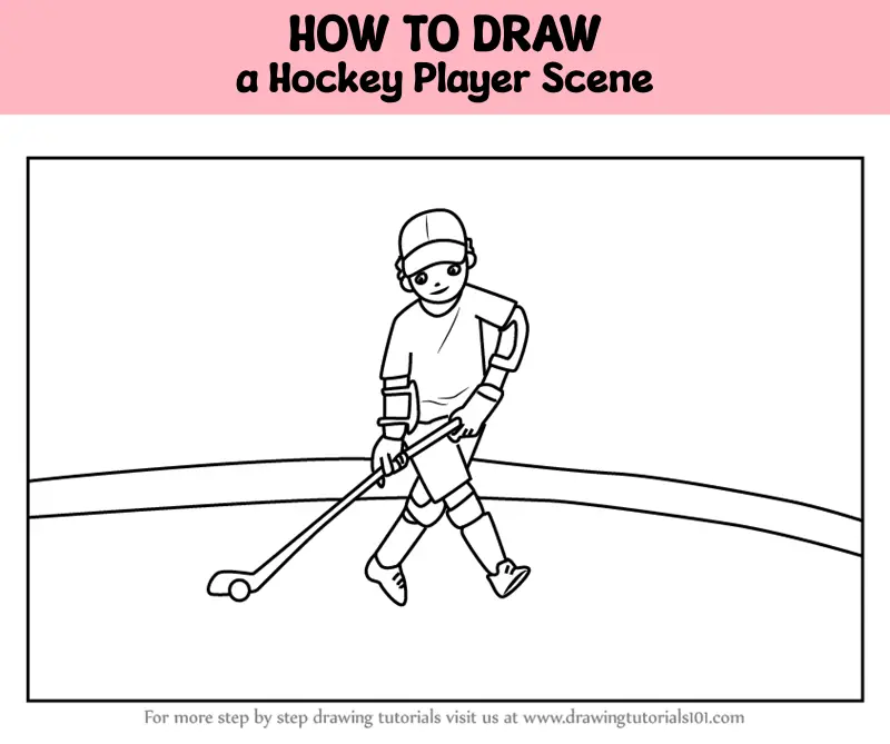 Win or Lose is a part of game || Easy Hockey Drawing Idea|| dessin | A true  champion is a true champion. They go fight and win or lose, give it their