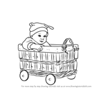 How to Draw a Baby in basket