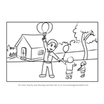 How to Draw a Balloon Man