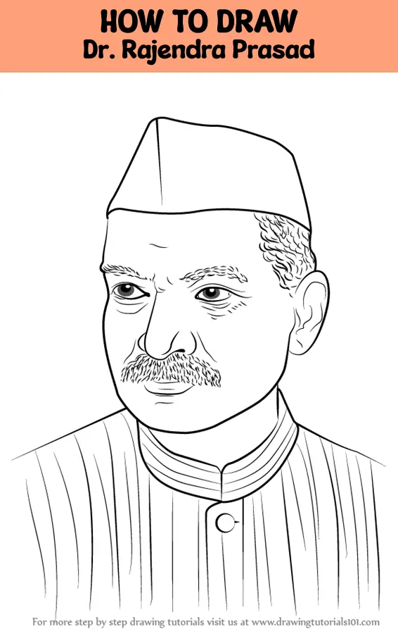 How to Draw Dr. Rajendra Prasad (Politicians) Step by Step ...