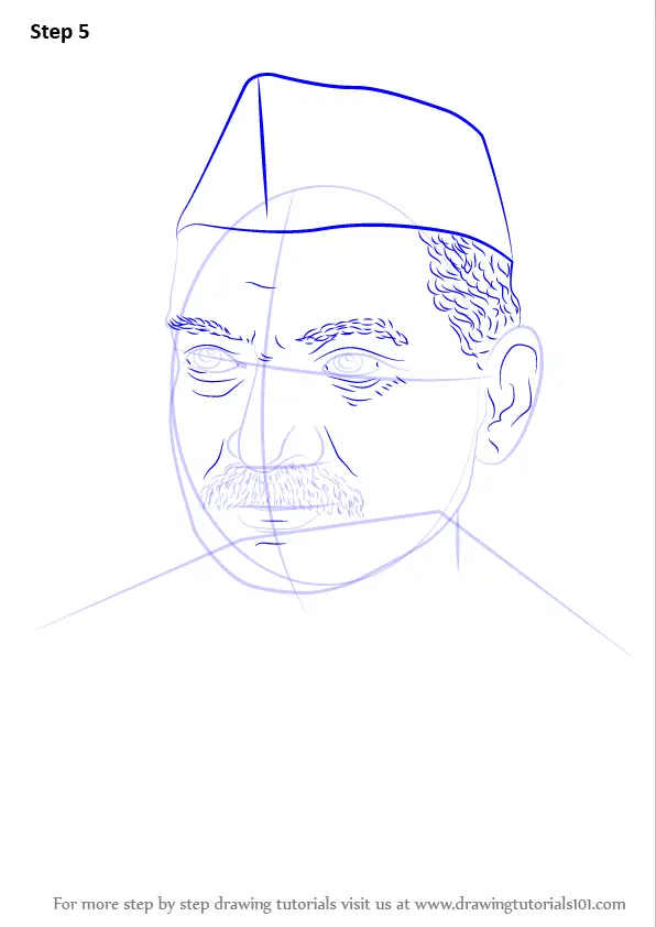 Learn How to Draw Dr. Rajendra Prasad Politicians Step 