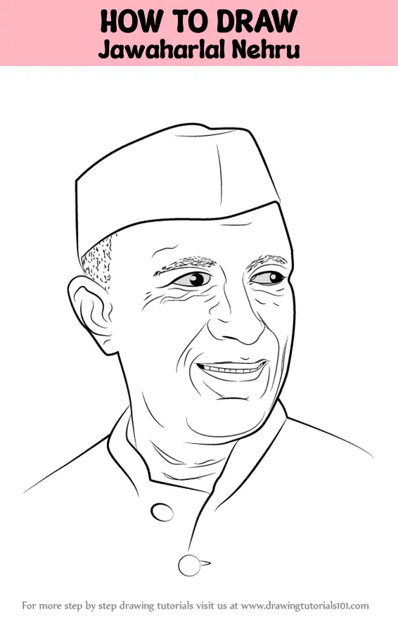 Jawaharlal Nehru Painting by Prithvi Bansilal Jangid