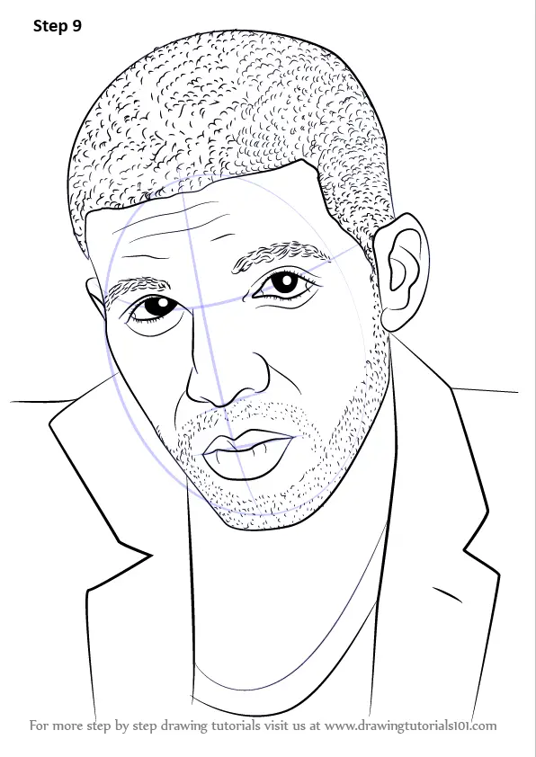 How to Draw Drake (Rappers) Step by Step