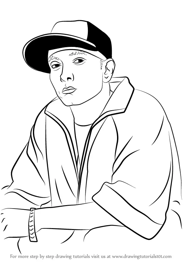 How to Draw Eminem (Rappers) Step by Step